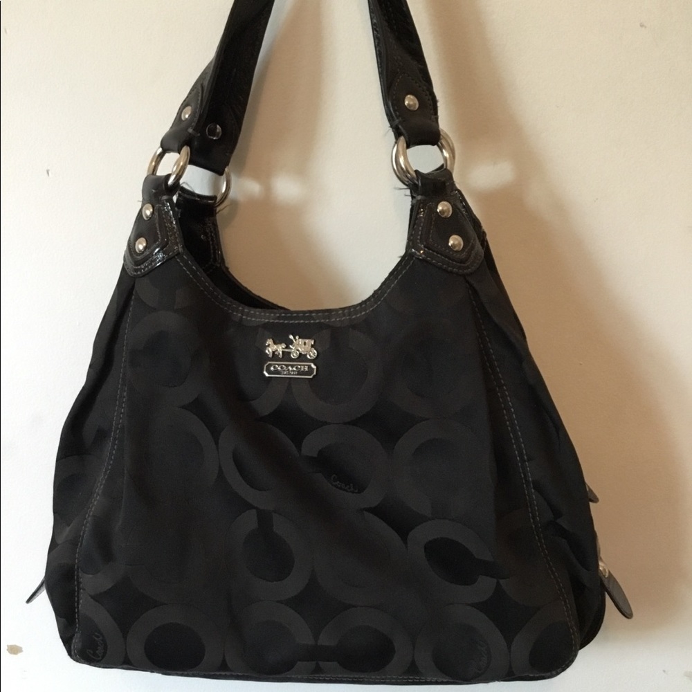Black coach purse